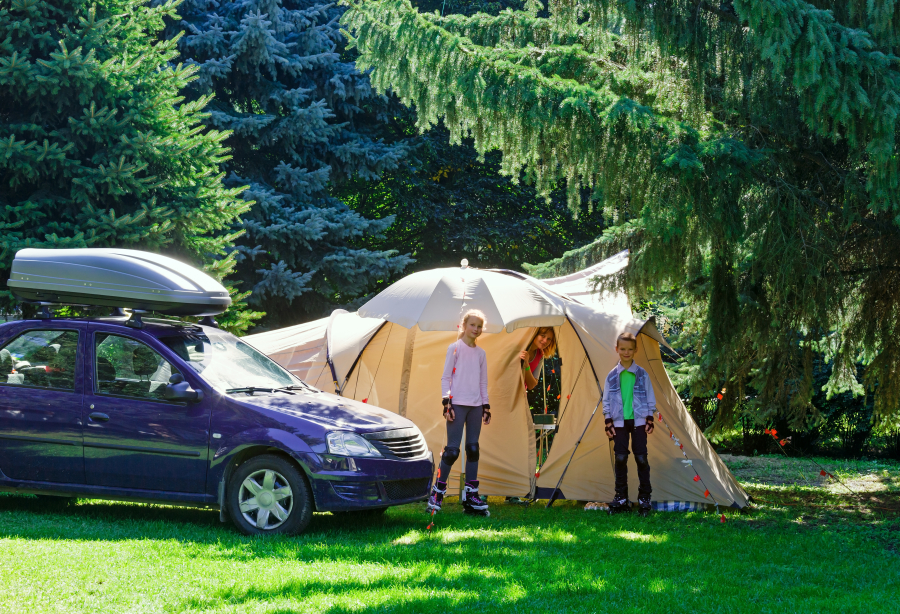 famille en camping Landes Vacances